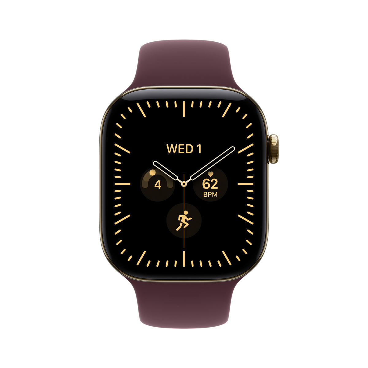Apple Watch Series 12 - Radiant Gold Titanium 46mm #color_radiant-gold-burgundy-sport-band