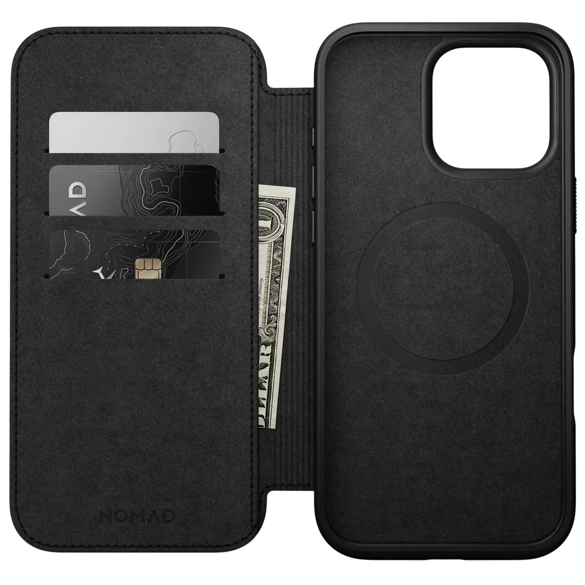 Nomad Modern Leather Folio Case for iPhone 16 Pro