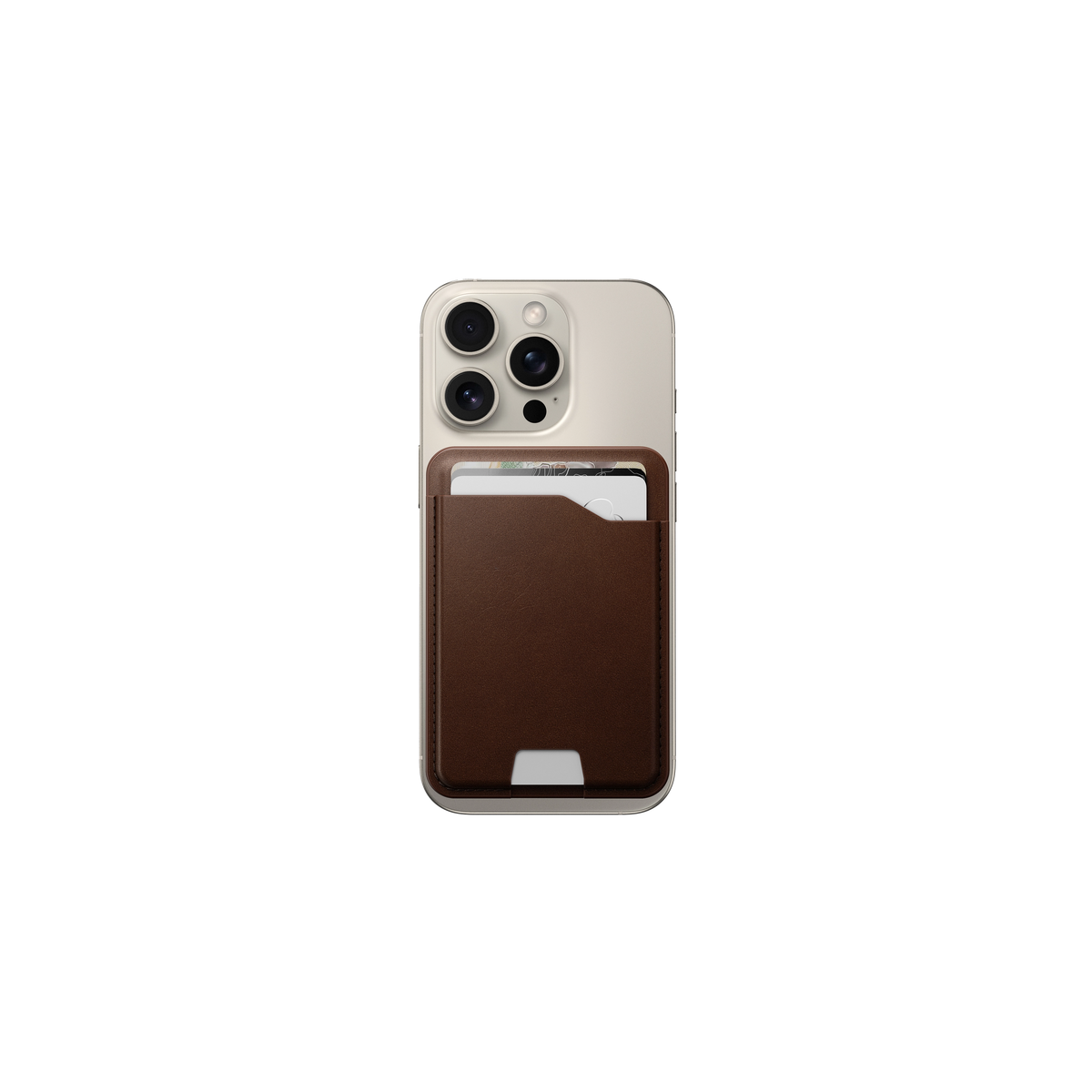 حافظة بطاقات Nomad Leather Mag Wallet with Find My Tracking