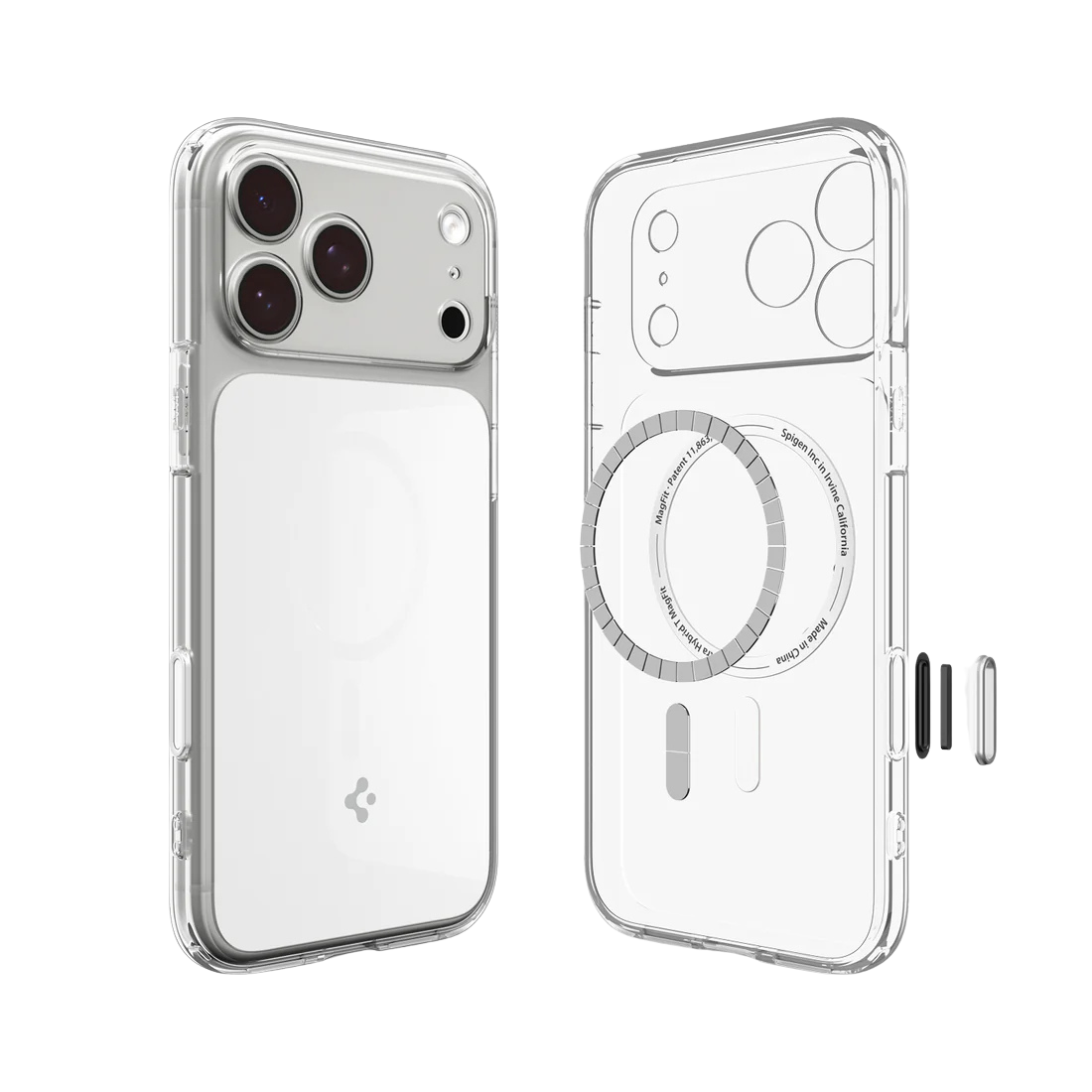 Spigen Ultra Hybrid T (MagFit) Case for iPhone 17 Pro & Pro Max - Glossy White #color_glossy-white