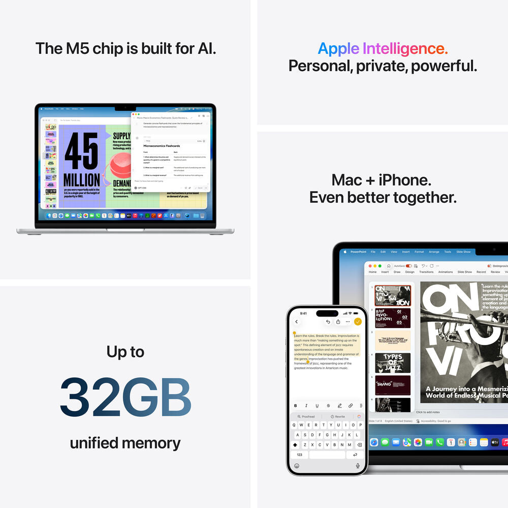 Apple MacBook Air 13-inch M5 (2026) English Keyboard - Midnight