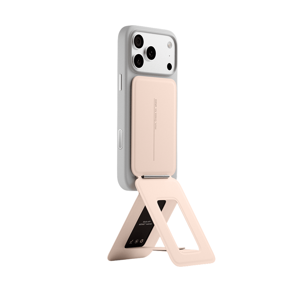 Moft Snap Phone Tripod Stand MOVAS™ - MagSafe Compatible - Peach pink