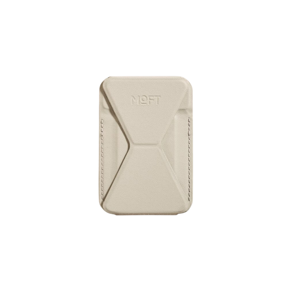 Moft Snap-on Phone Stand & Wallet MOVAS™ - MagSafe Compatible - Beach White