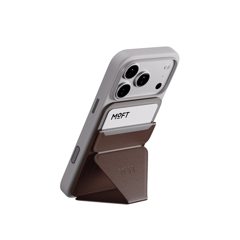 Moft Snap-on Phone Stand & Wallet MOVAS™ - MagSafe Compatible - Brownie