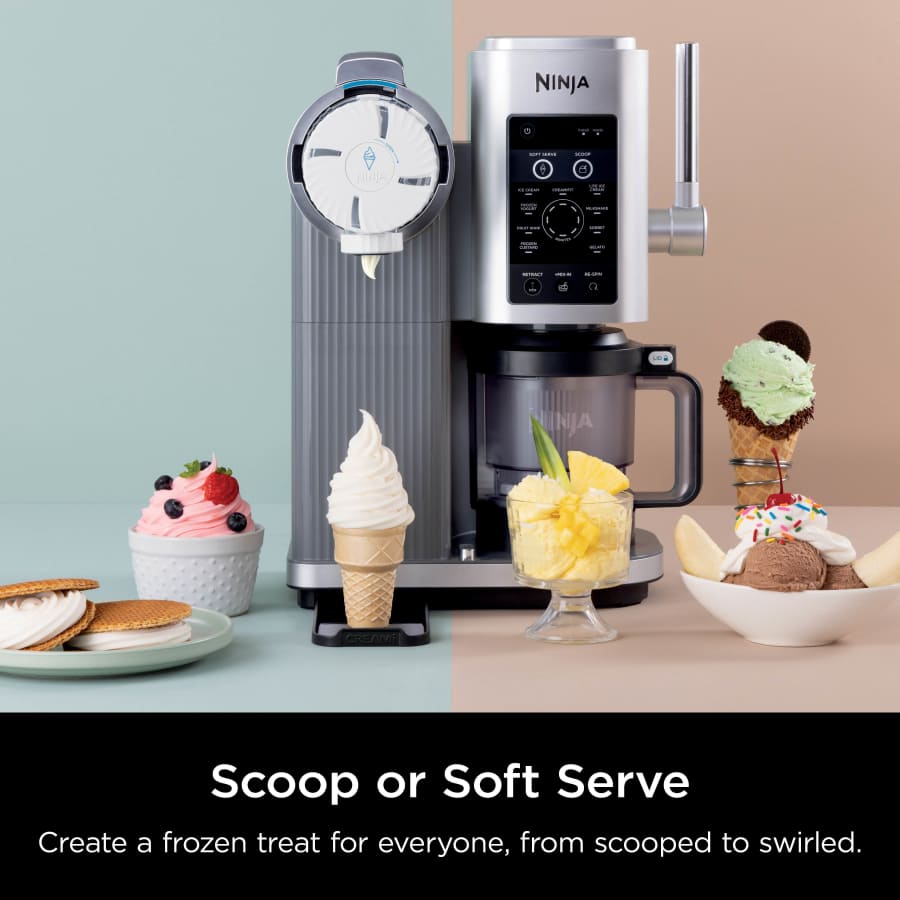 Ninja Swirl by CREAMi Soft Serve & Ice Cream Maker 13*1 - International Warranty