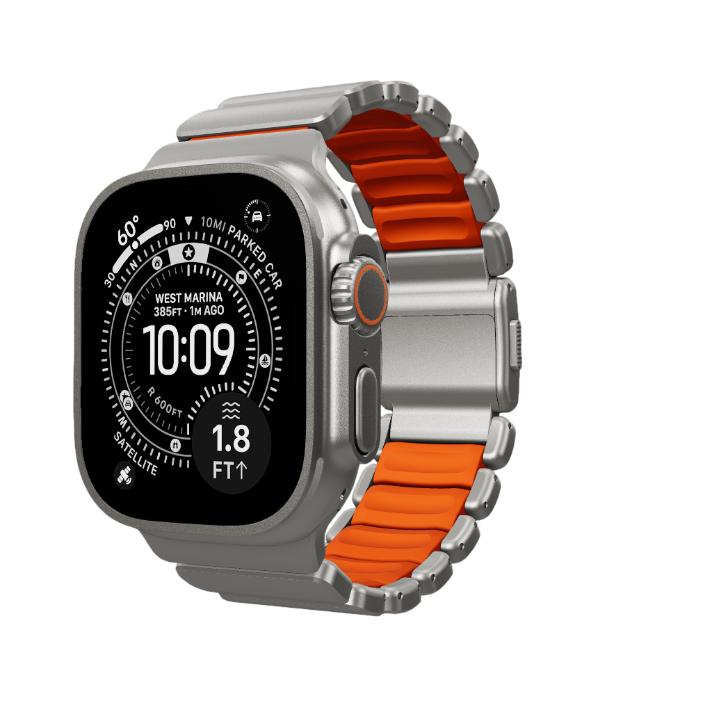 Nomad Stratos Band for Apple Watch Ultra 3 / 2 / 1 - 49mm - Orange