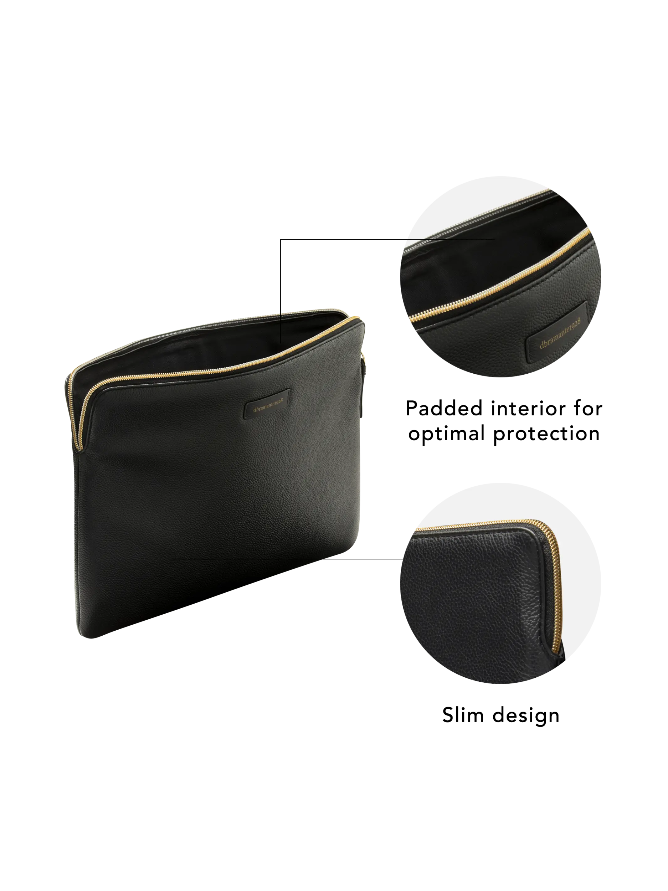 dbramante1928 Paris Sleeve for MacBook Air 13" / MacBook Pro 13" - Night Black #color_night-black