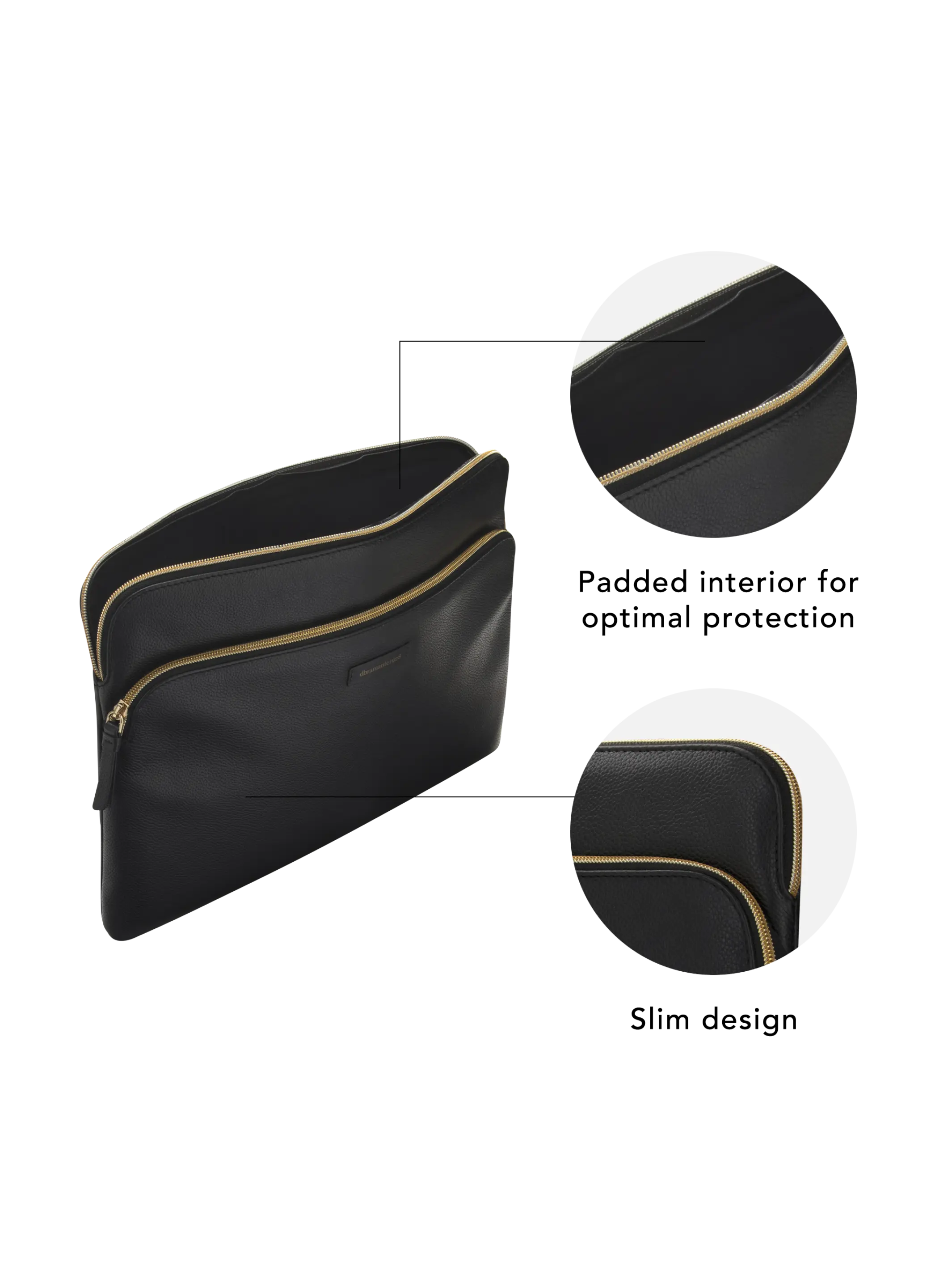 dbramante1928 Paris Plus Sleeve for MacBook Air 13" / MacBook Pro 13" - Night Black