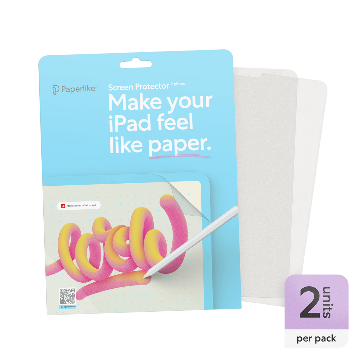 واقي شاشة Paperlike Screen Protector (2 pack) for iPad