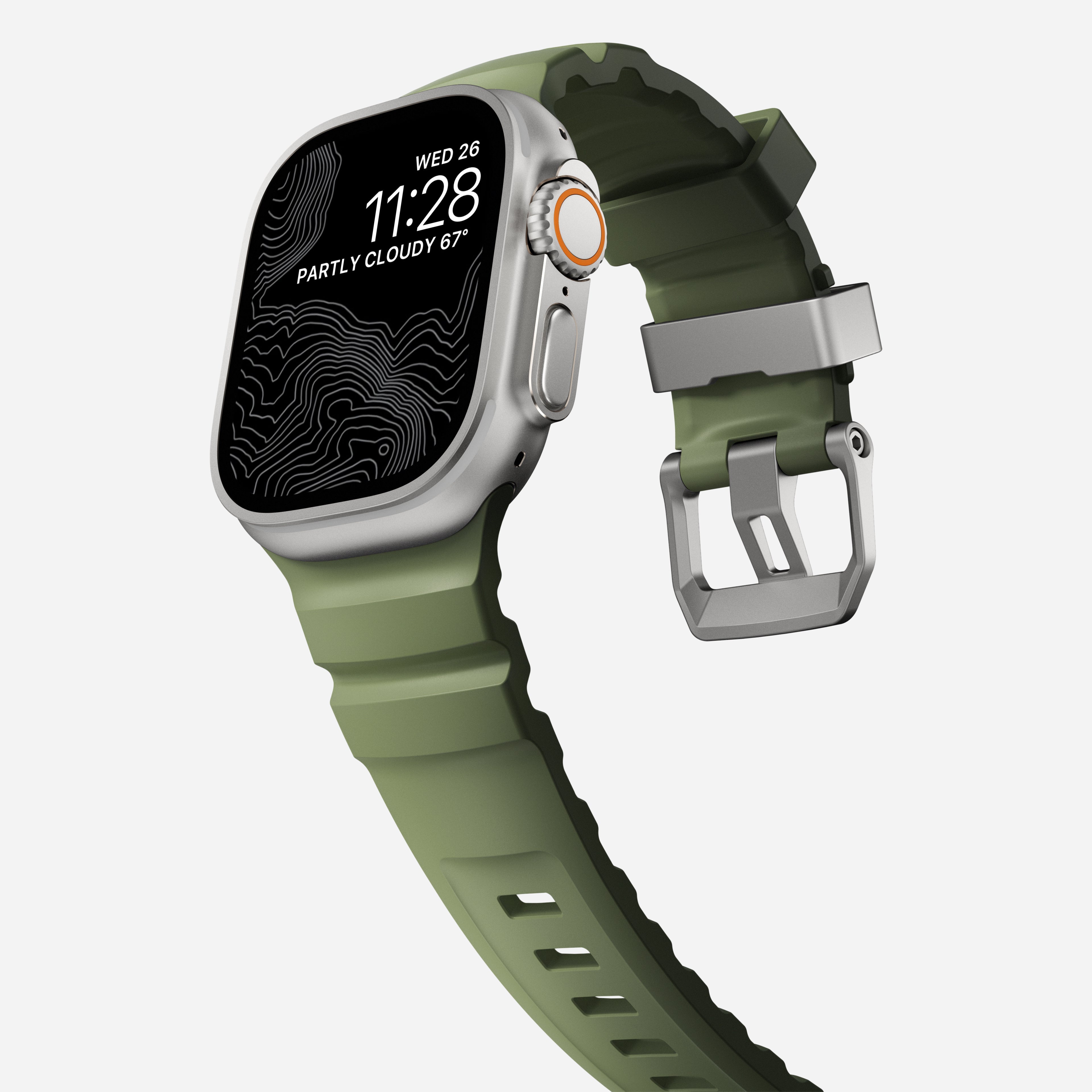 حزام Nomad Rocky Point لسلسلة Apple Watch 49mm / 46mm / 45mm