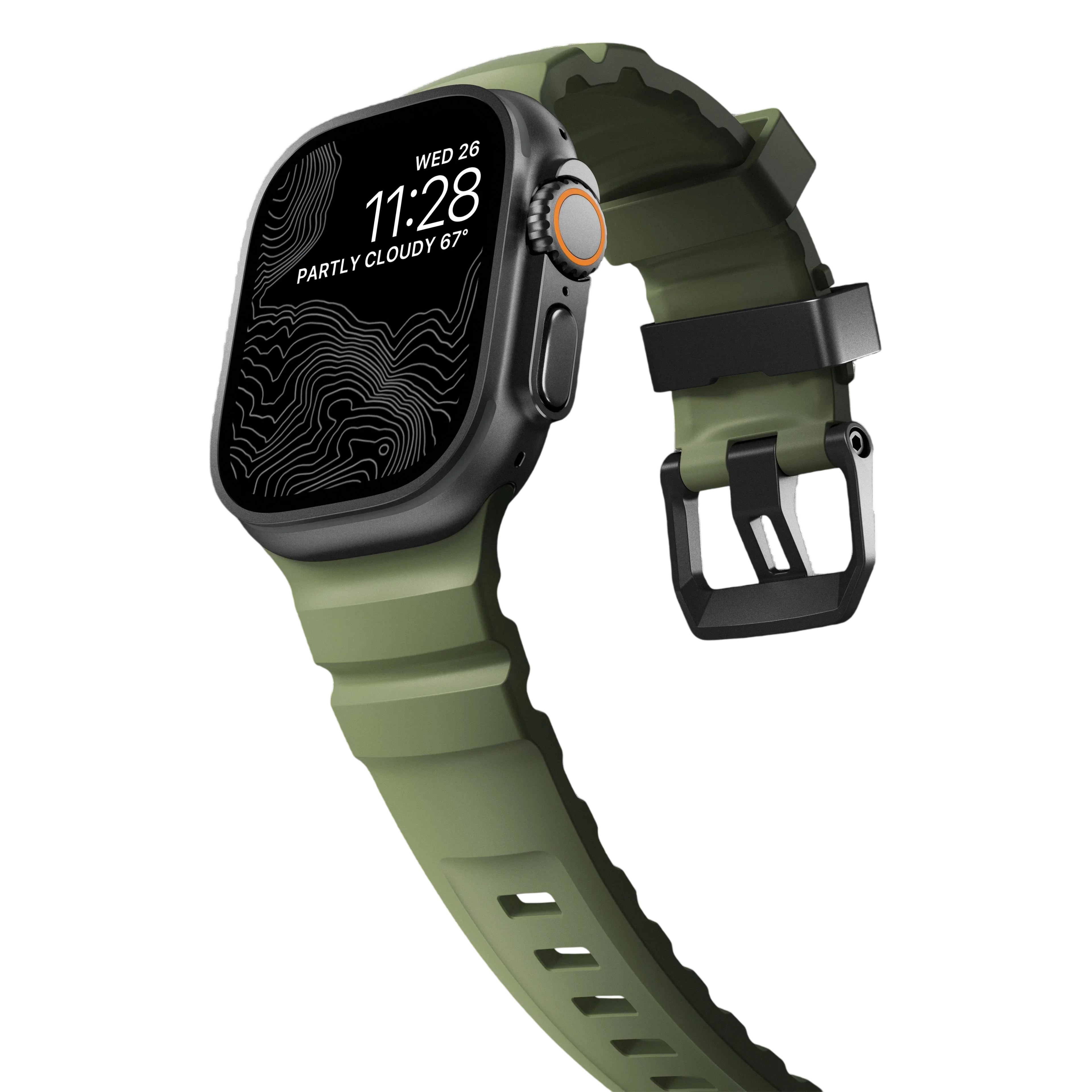 حزام Nomad Rocky Point لسلسلة Apple Watch 49mm / 46mm / 45mm
