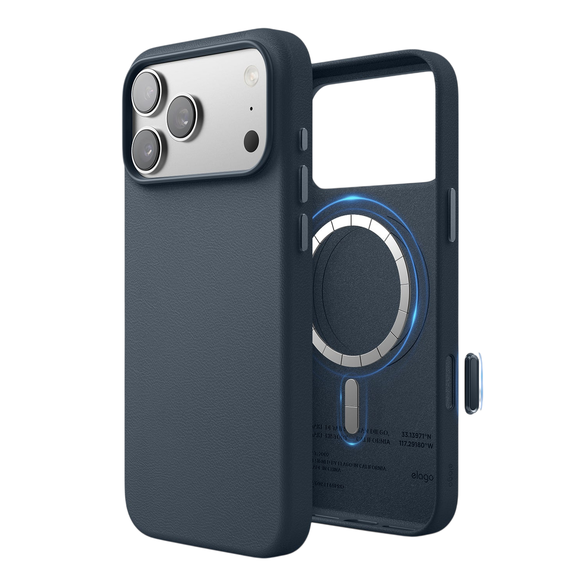 Elago MagLeather Case for iPhone 17 Pro Max / iPhone 18 Pro Max - Jean Indigo #color_jean-indigo