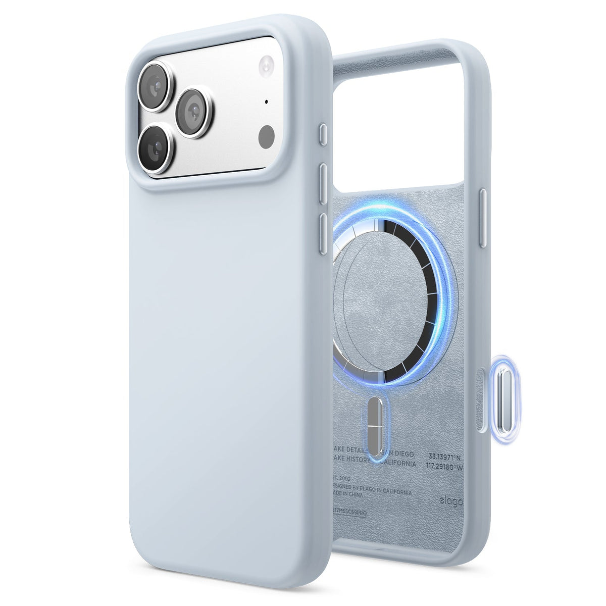 Elago Mag Silicone Case for iPhone 17 Pro Max / iPhone 18 Pro Max - Light Blue #color_light-blue