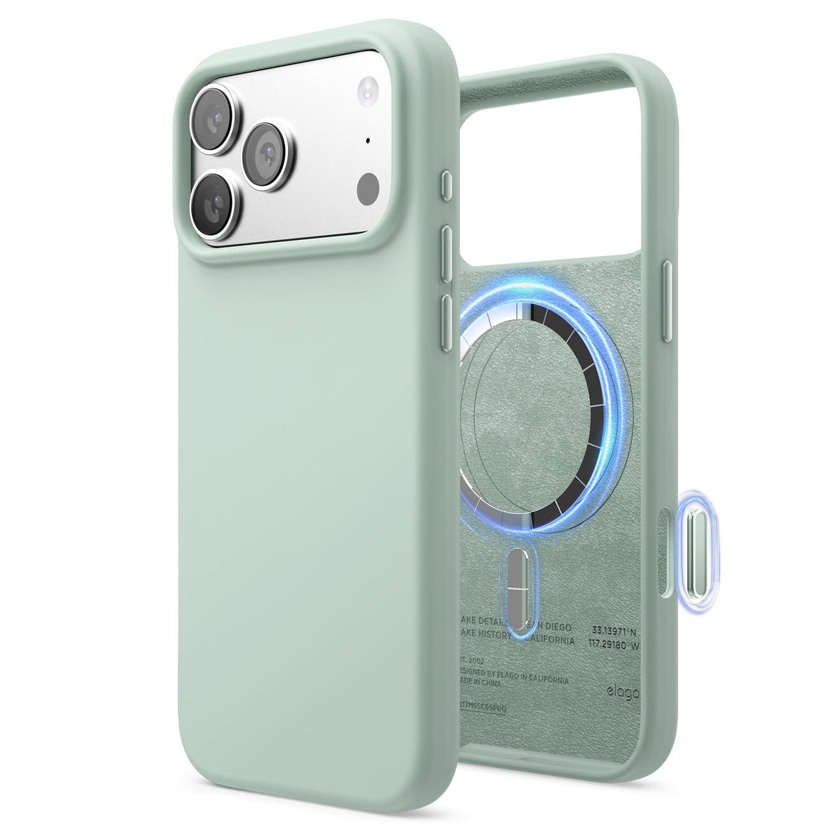 Elago Mag Silicone Case for iPhone 17 Pro Max / iPhone 18 Pro Max - Mint #color_mint