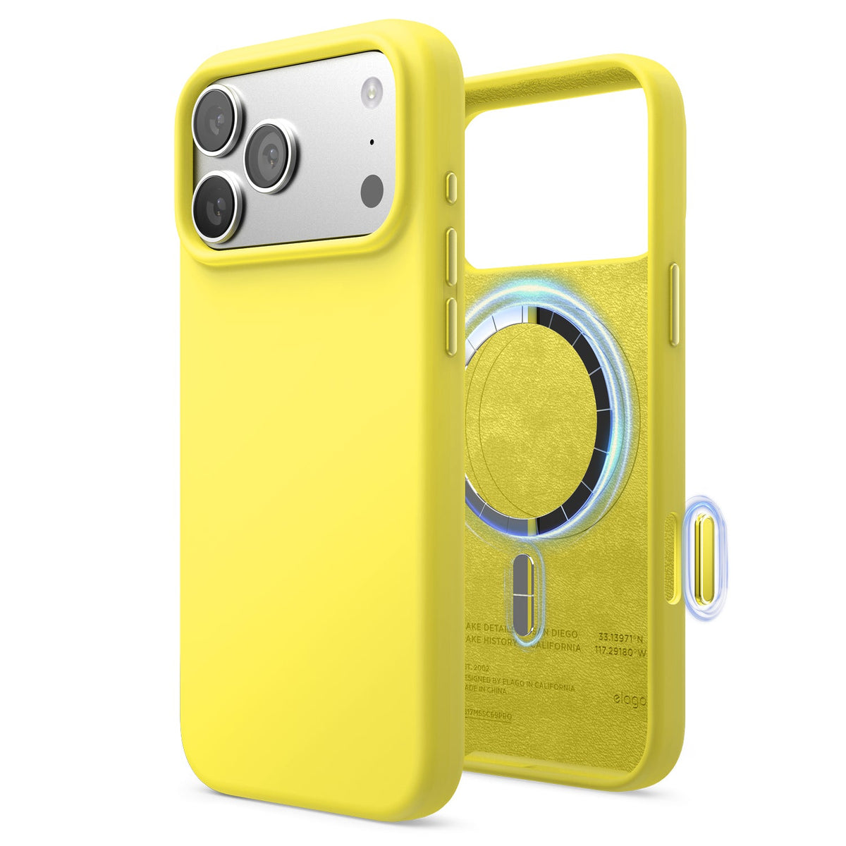 Elago Mag Silicone Case for iPhone 17 Pro Max / iPhone 18 Pro Max - Neon Yellow #color_neon-yellow