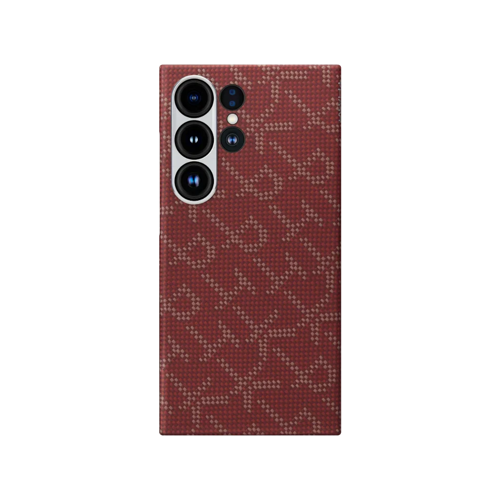 PITAKA Monogram Tactile Woven Case for Samsung Galaxy S24 Ultra