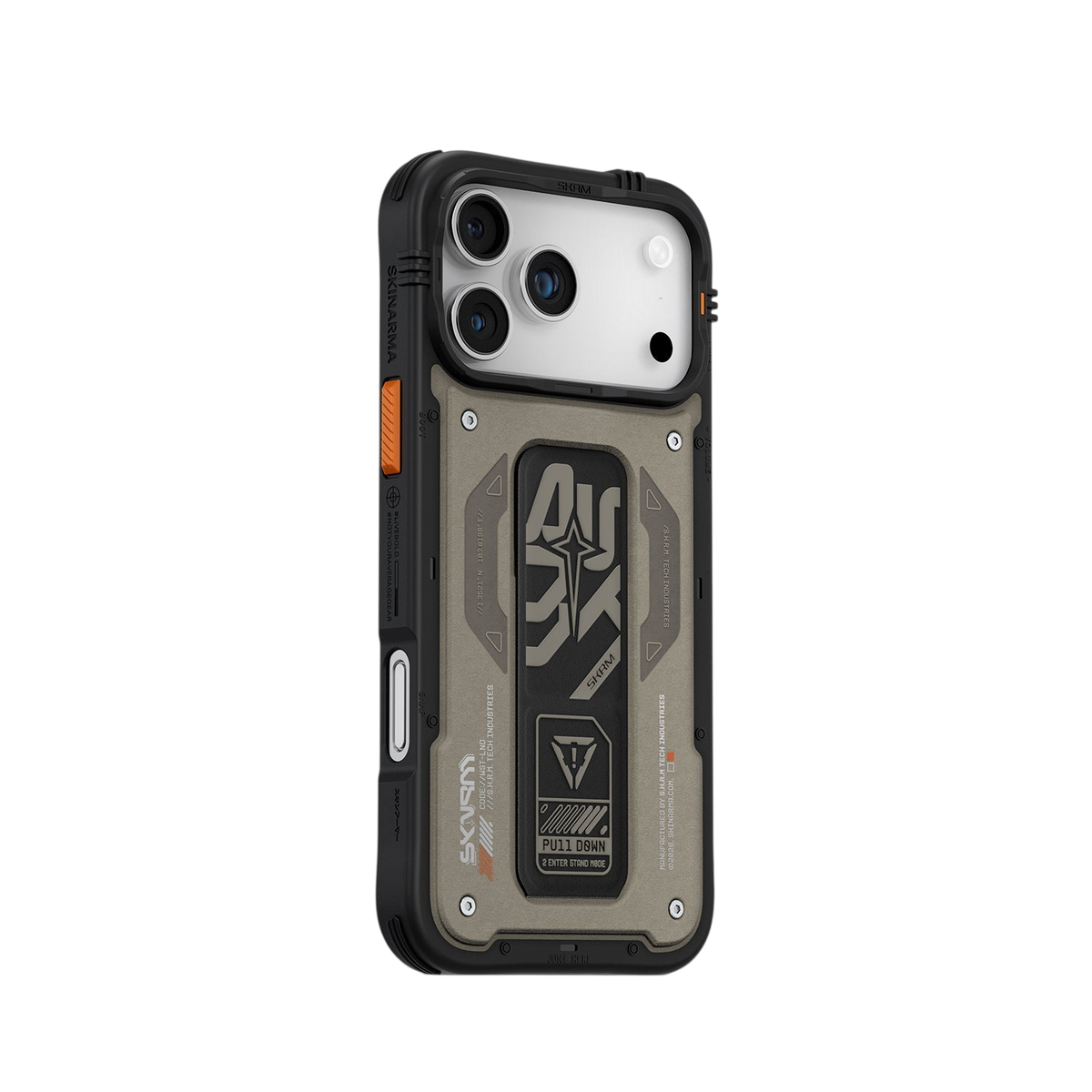Skinarma Aegis Mag-Charge Grip-Stand Case for iPhone 17 Pro Max - Grey