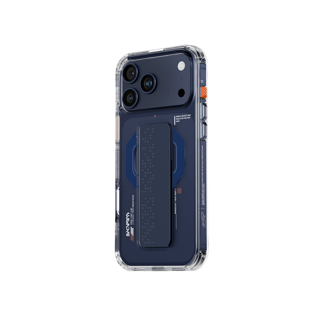 Skinarma Haxa Mag-Charge Grip-Stand Case for iPhone 17 Pro Max - Navy