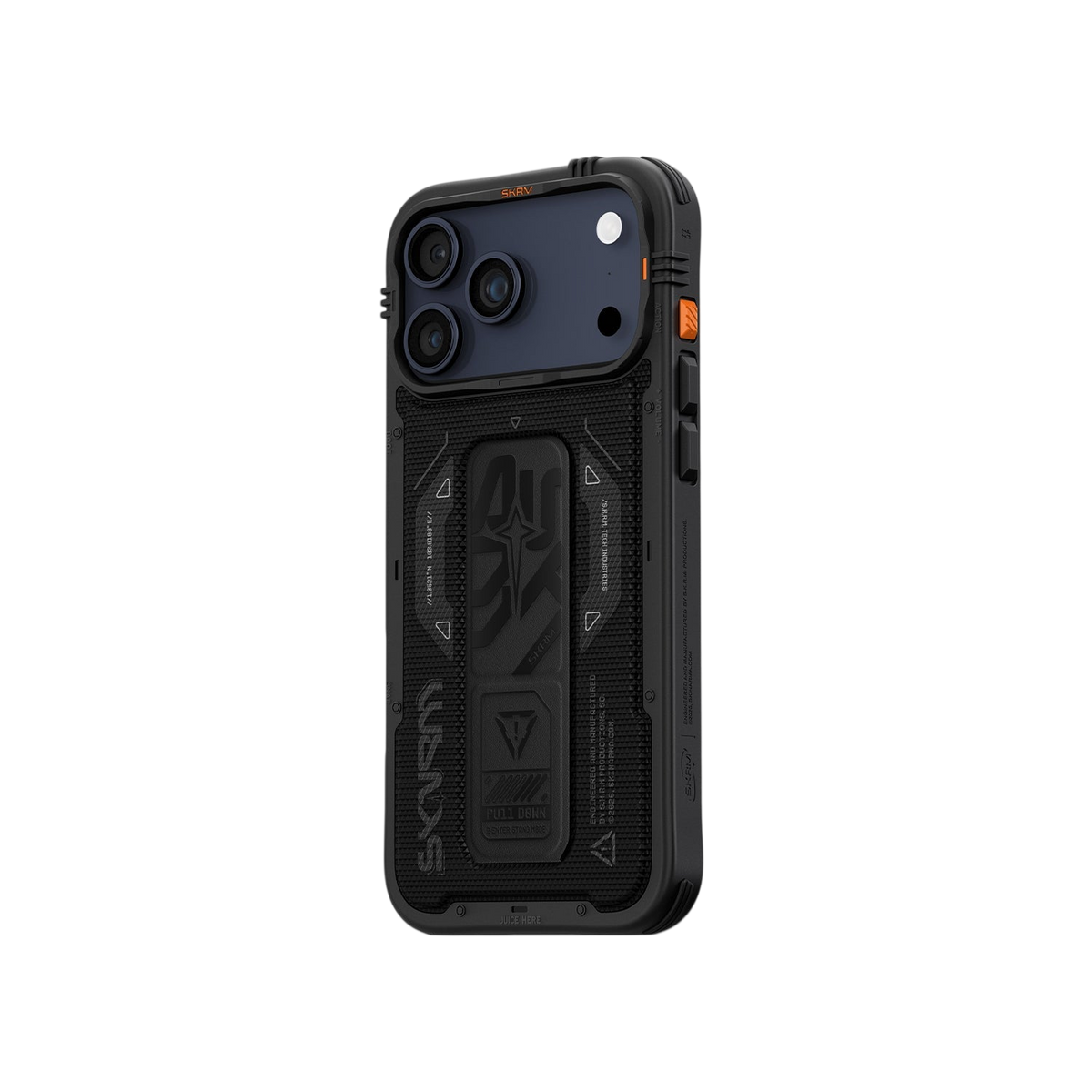Skinarma Phantom Mag-Charge Grip-Stand Case for iPhone 17 Pro Max - Black