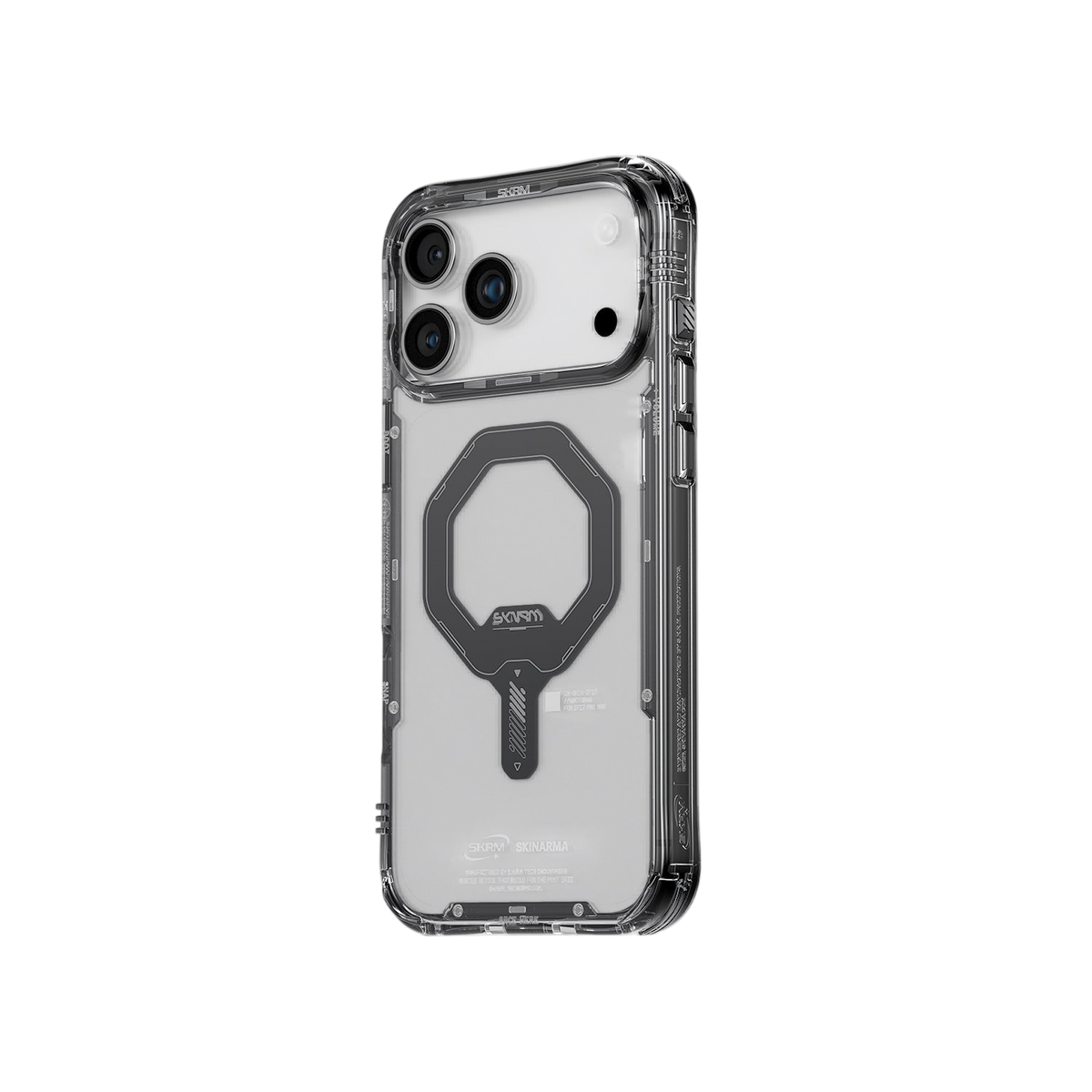 Skinarma Saido Mag-Charge Clear Case for iPhone 17 Pro Max - Black