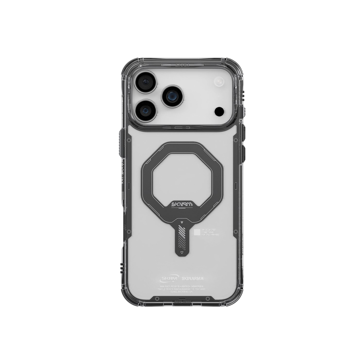 Skinarma Saido Mag-Charge Clear Case for iPhone 17 Pro Max - Black