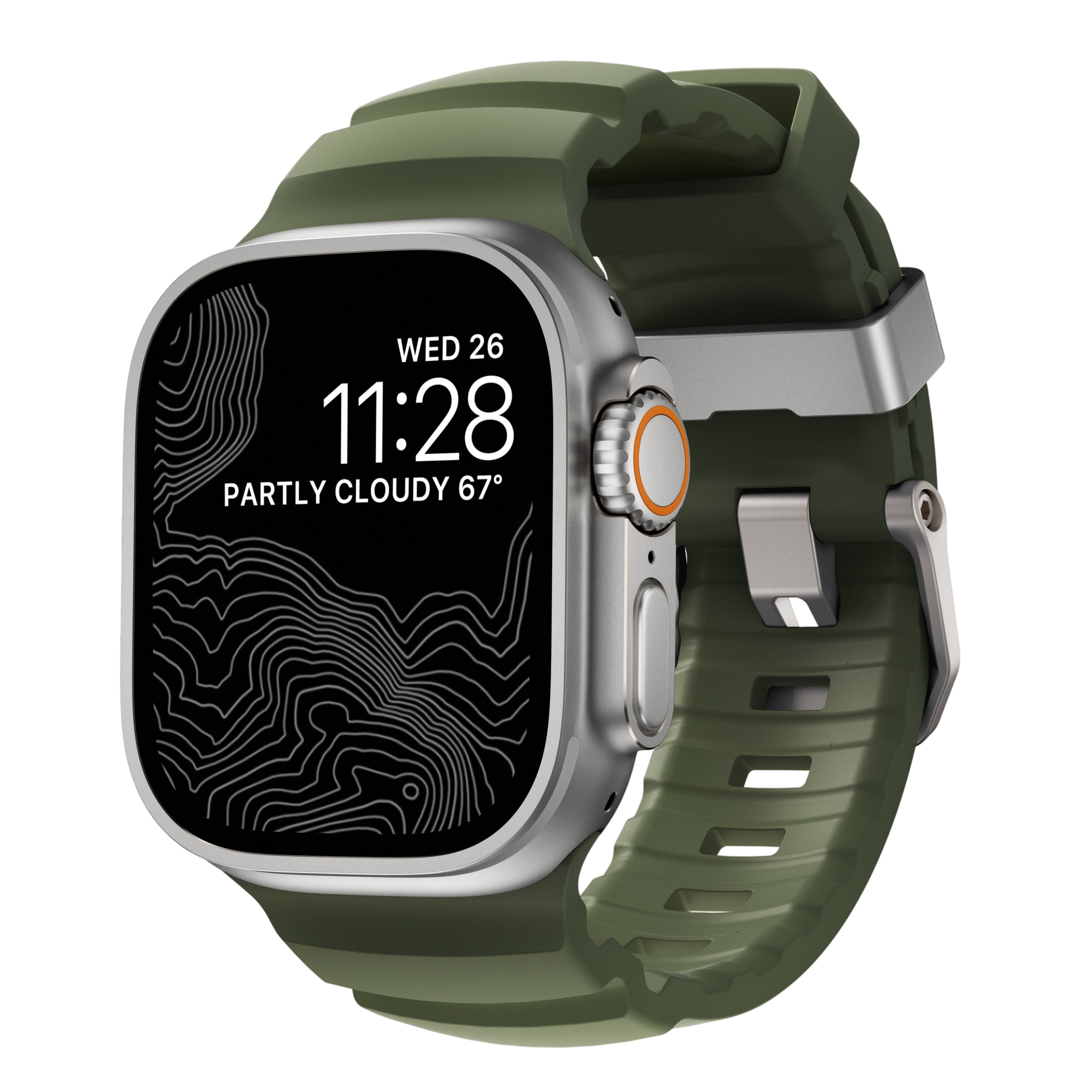 حزام Nomad Rocky Point لسلسلة Apple Watch 49mm / 46mm / 45mm