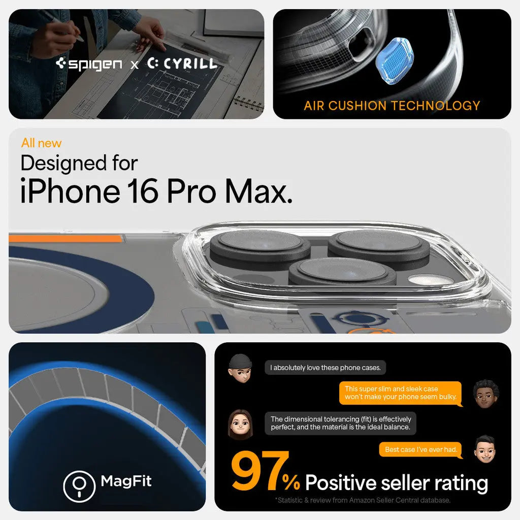 جراب Spigen Ultra Hybrid Analogue MagFit Case for iPhone 16 Pro Max