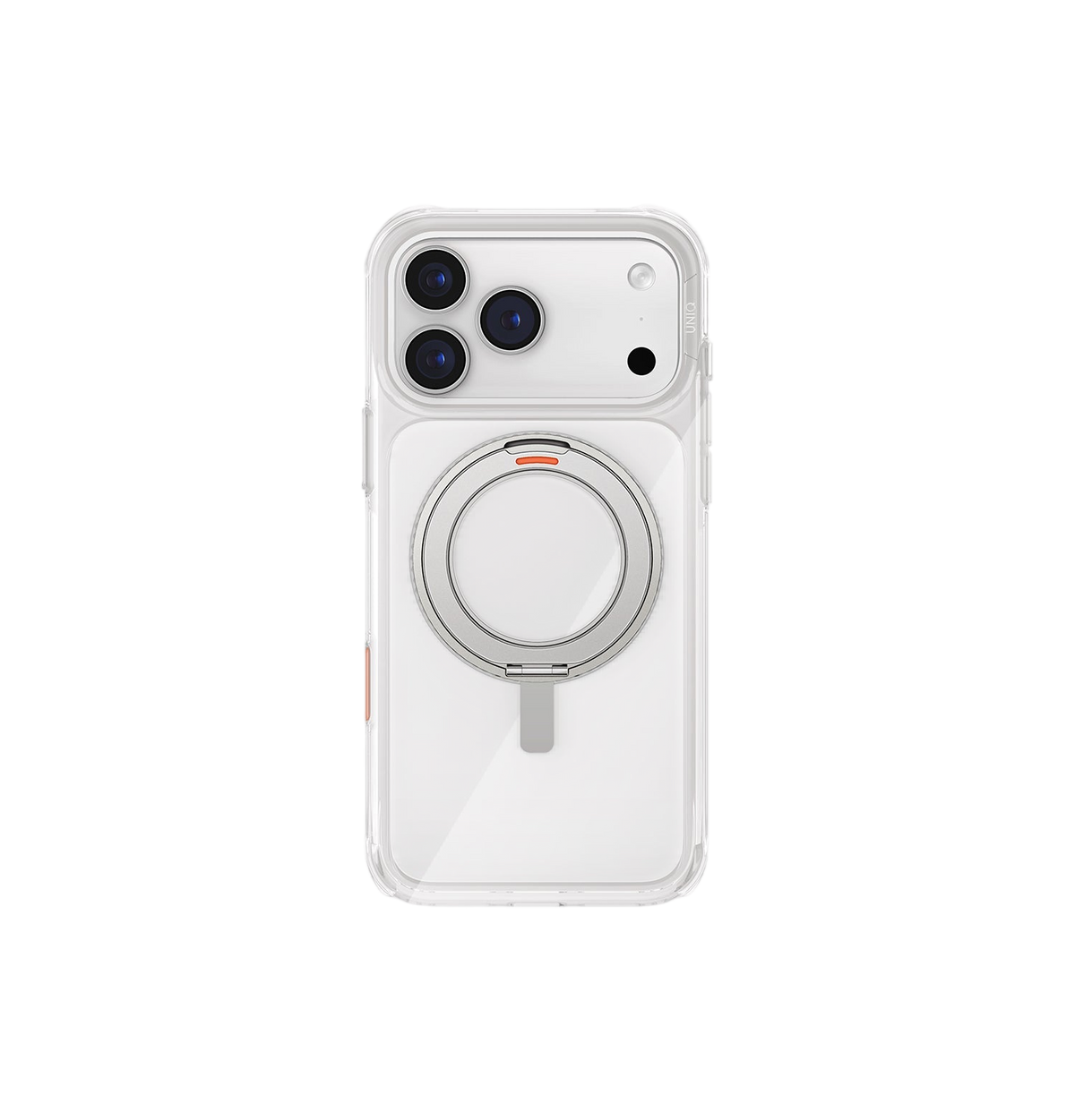 Uniq Swivix Hybrid Clear Case with 360° Rotating Kickstand for iPhone 17 Pro Max