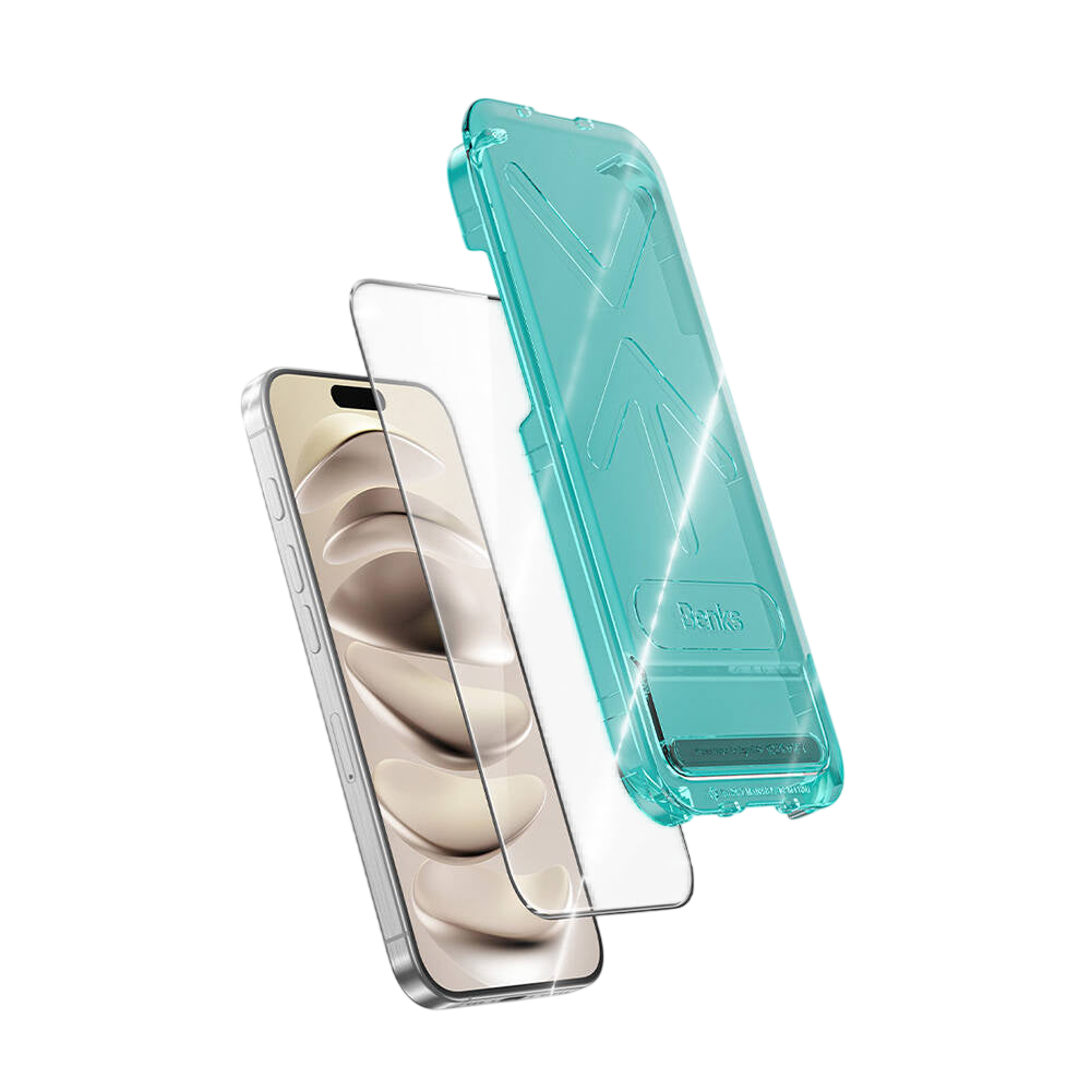 حماية شاشة Benks iPhone 16 Pro Max Glass Warrior HD (زجاج Corning 2)