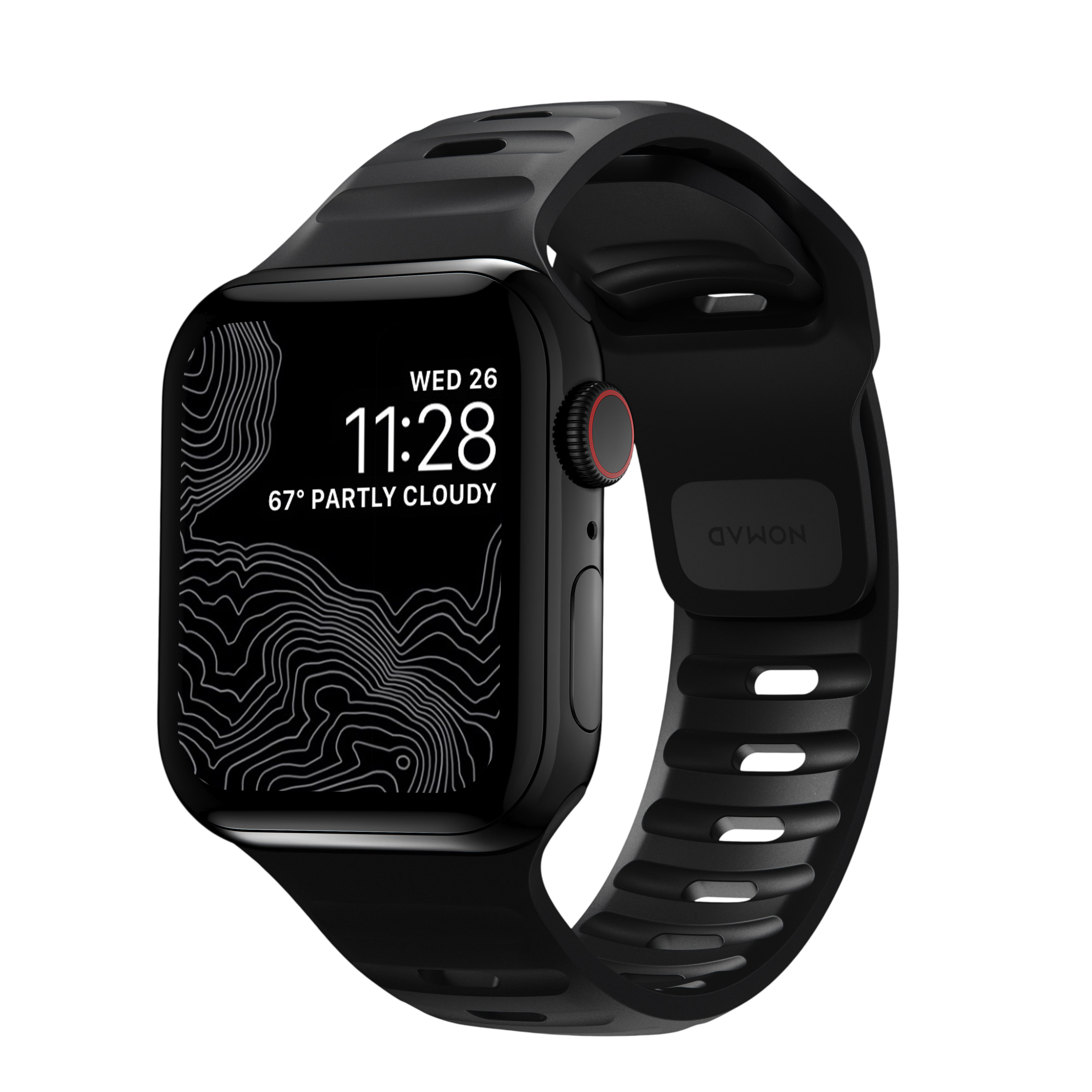 Nomad Waterproof Sport Band for Apple Watch 49mm / 46mm / 45mm - Black