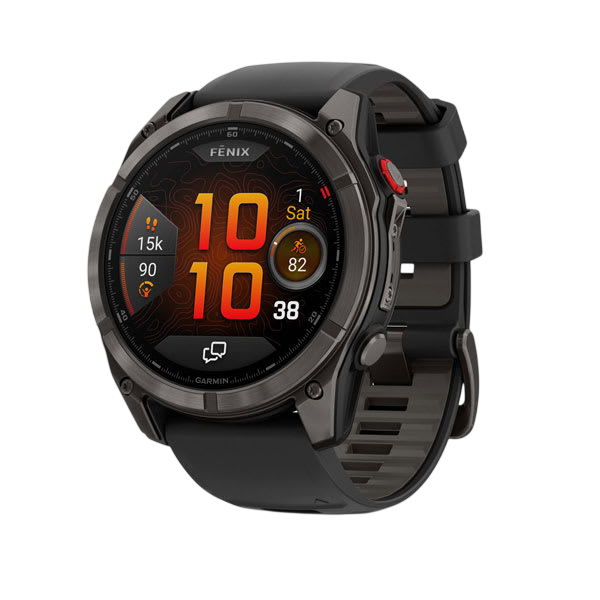 Garmin Fenix 8 Pro AMOLED Sapphire LTE + inReach Premium Multisport GPS Smartwatch - Carbon Grey DLC with Black Silicone