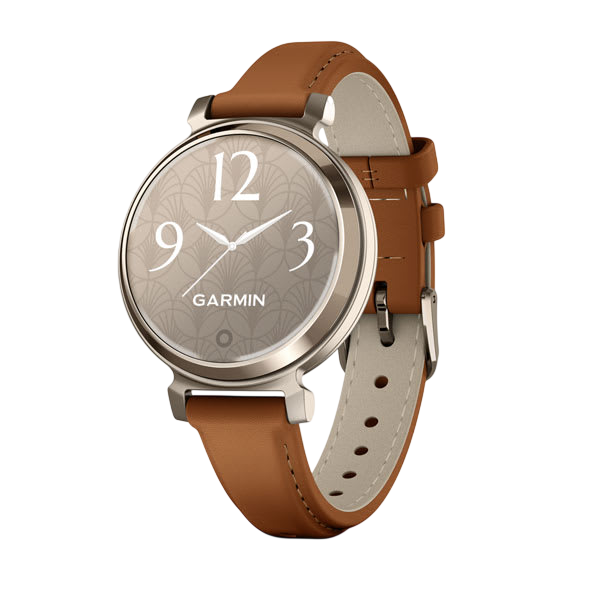 Garmin Lily 2 - Cream Gold / Tan Leather