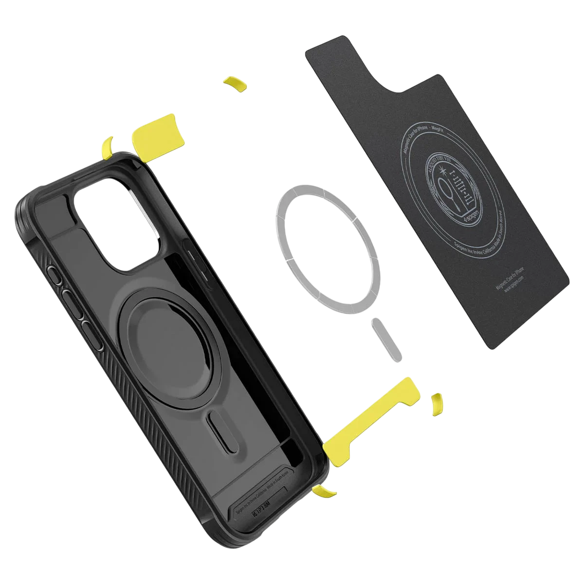 Spigen iPhone 15 Pro Case Rugged Armor (MagFit) - Matte Black