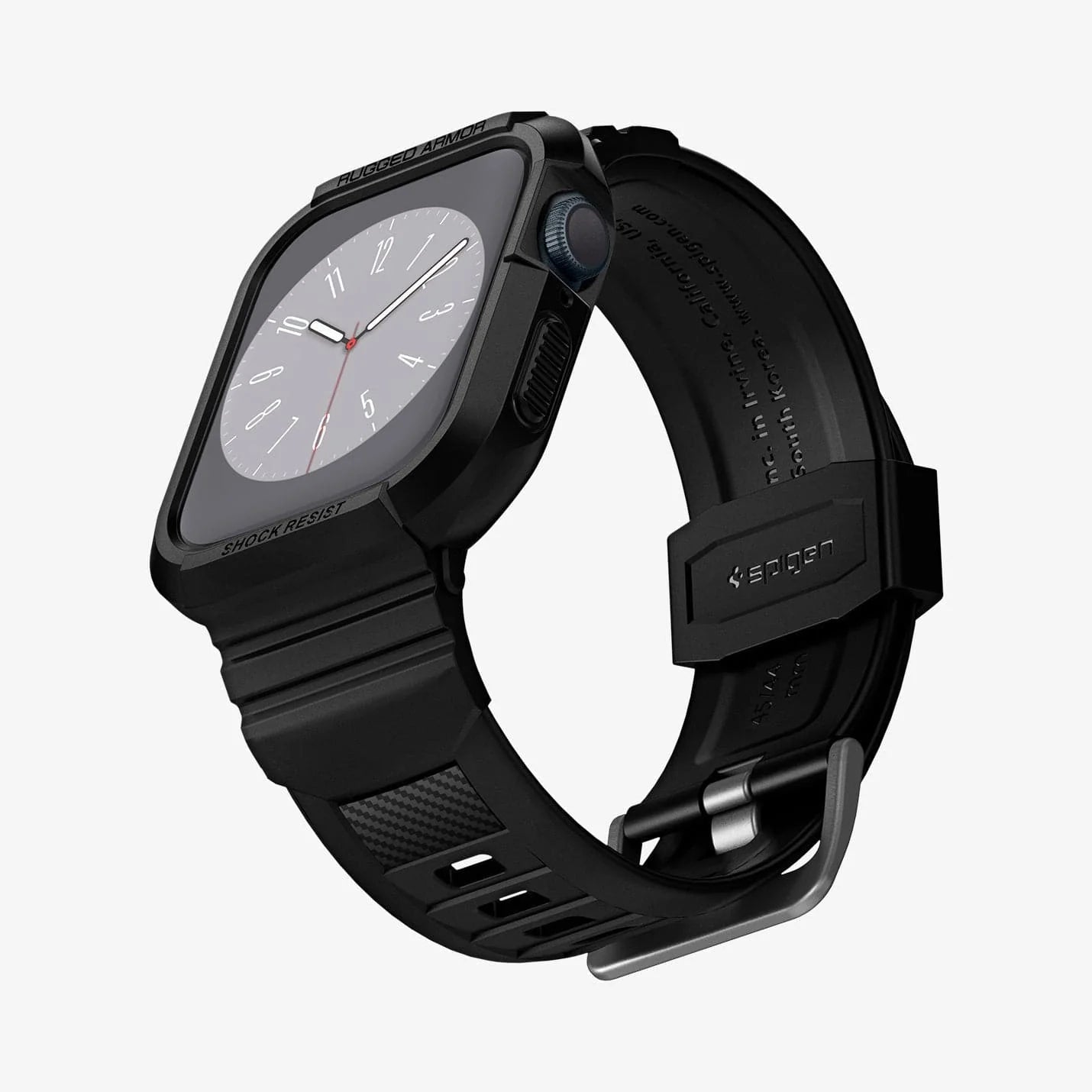 Spigen Rugged Armor Pro - Black for Apple Watch Series 9 / 8 / 7 / 6 / 5 / 4 / SE (45mm & 44mm)