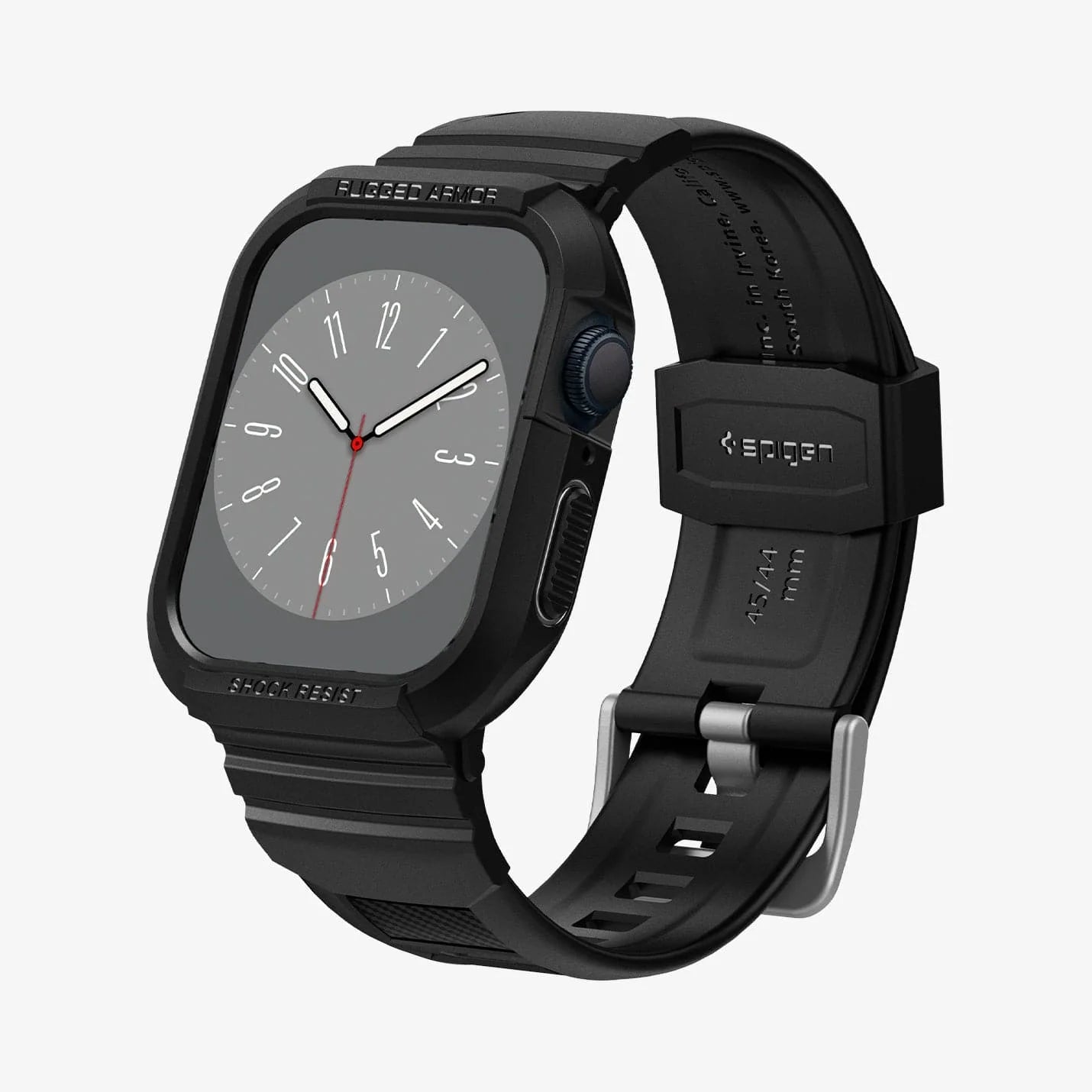 Spigen Rugged Armor Pro - Black for Apple Watch Series 9 / 8 / 7 / 6 / 5 / 4 / SE (45mm & 44mm)