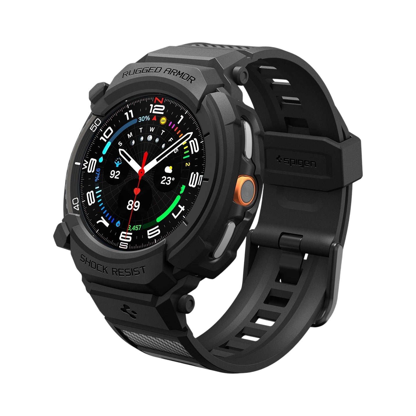 Spigen Rugged Armor Pro Band + Case for Samsung Galaxy Watch8 Classic