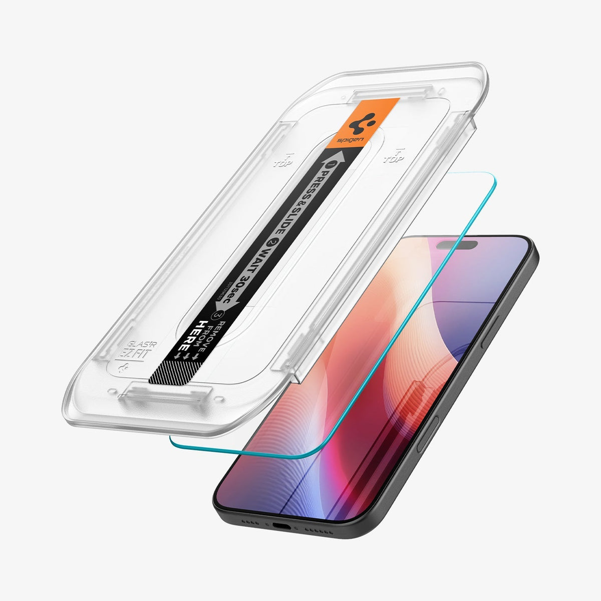 واقي شاشة Spigen iPhone 16 Pro Screen Protector - GLAS.tR EZ Fit - 2 P