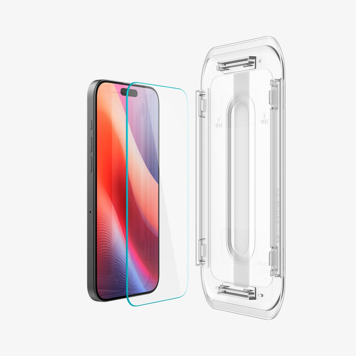 واقي شاشة Spigen iPhone 16 Pro Screen Protector - GLAS.tR EZ Fit - 2 P
