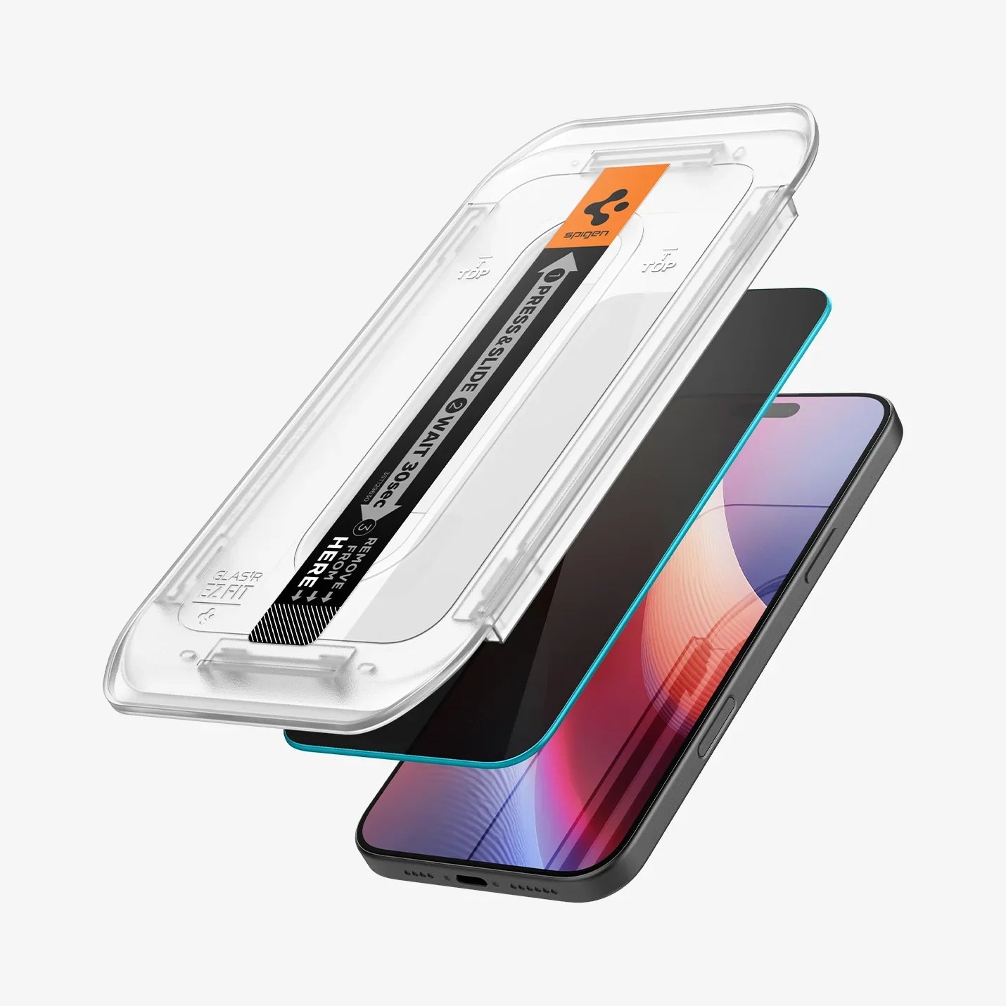 Spigen iPhone 16 Pro Screen Protector - GLAS.tR EZ Fit Privacy - 1 Pack