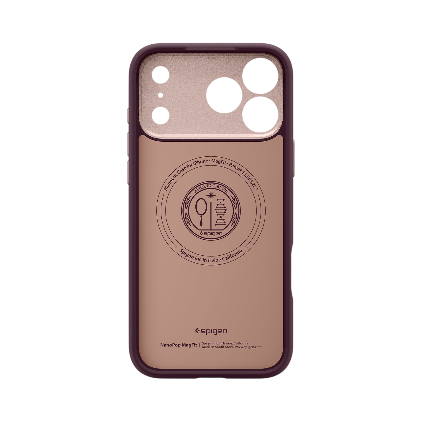 Spigen Nano Pop (Mag Fit) Case for iPhone 17 Pro Max - Burgundy Bean