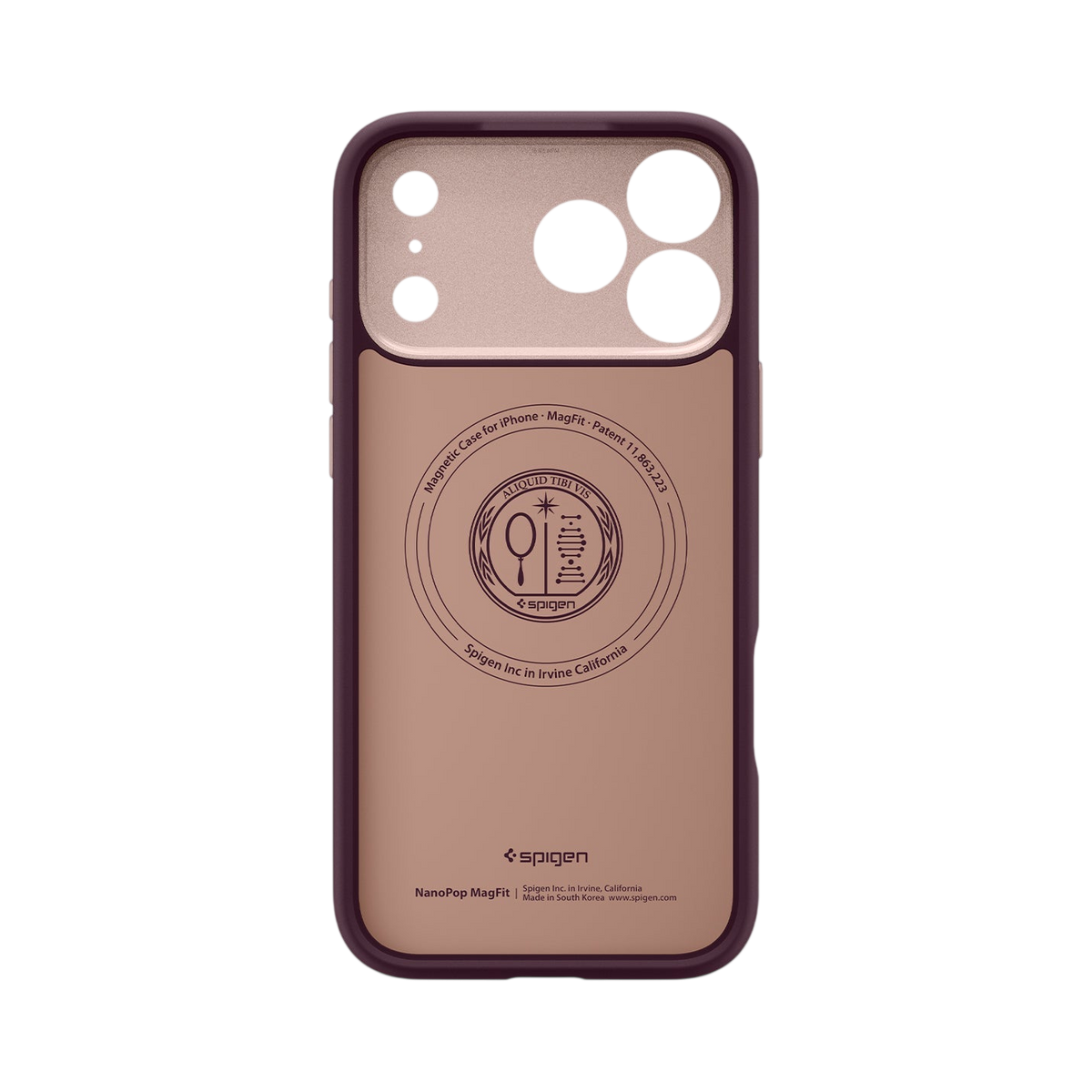 Spigen Nano Pop (Mag Fit) Case for iPhone 17 Pro Max - Burgundy Bean