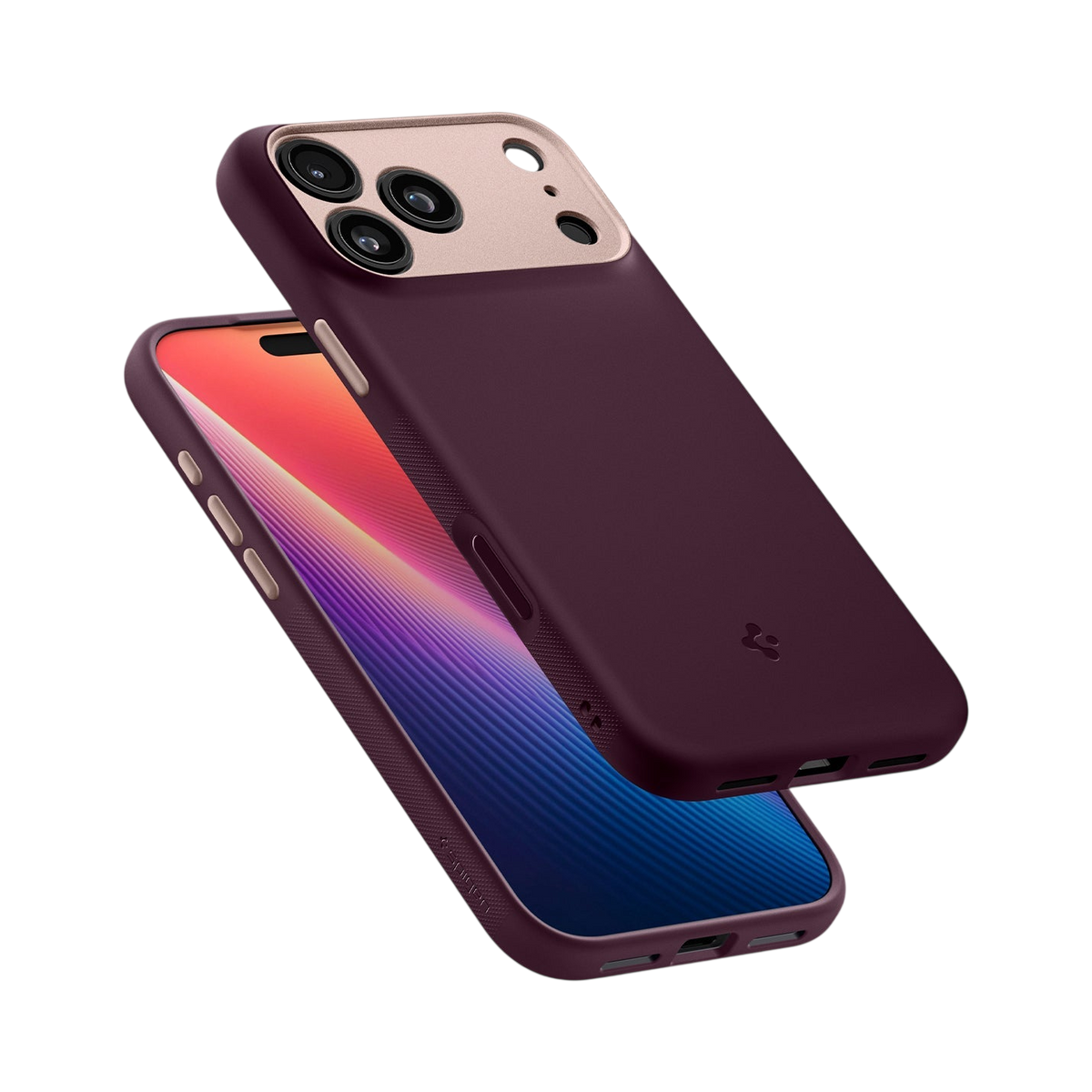 Spigen Nano Pop (Mag Fit) Case for iPhone 17 Pro Max - Burgundy Bean