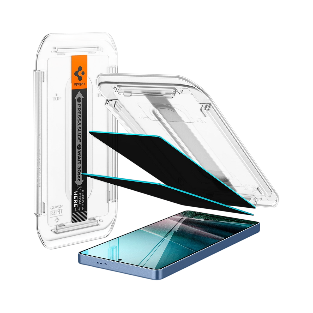 واقي شاشة Spigen GLAS.tR EZ Fit | Privacy Screen Protector (2-Pack) fo