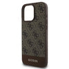 Guess GUHCP16XG4GLBR حافظة صلبة لهاتف iPhone 16 Pro Max 6.9 بوصة بني 4G بشريط سفلي