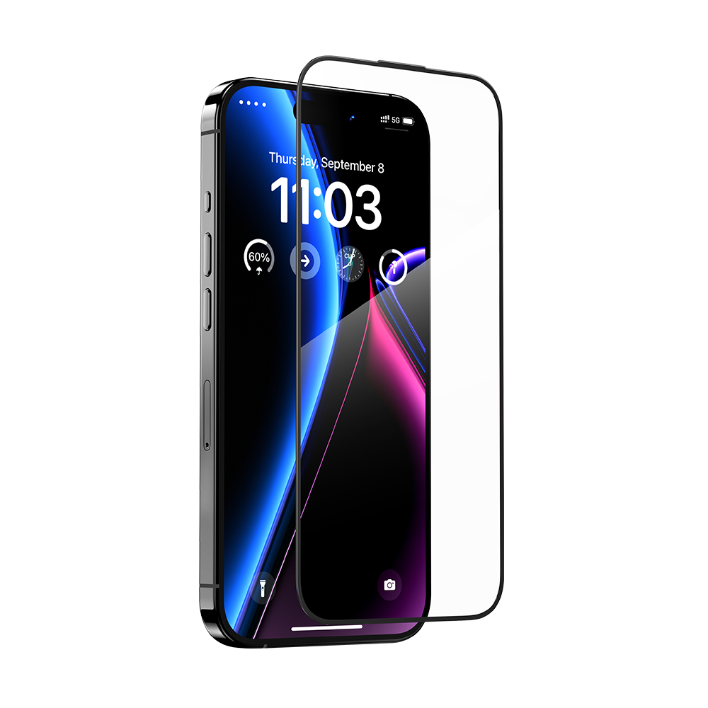 حماية شاشة Benks GlassArmor بطبقة من الياقوت لجهاز iPhone 15 Pro Max
