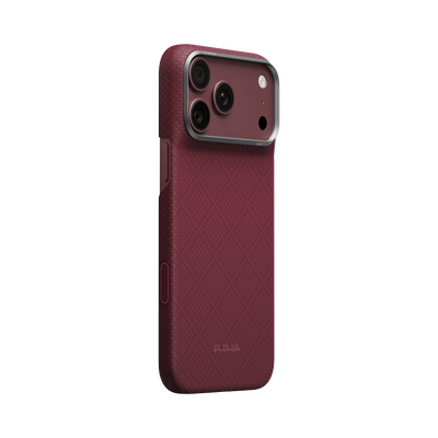 Pitaka Argyle Edge Case for iPhone 18 Pro Max - Burgundy
