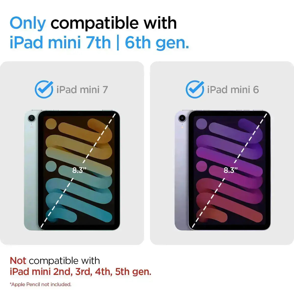 Spigen iPad Mini 7 (2024) / iPad Mini 6 (2021) Screen Protector Glas tR Slim HD (1Pack)