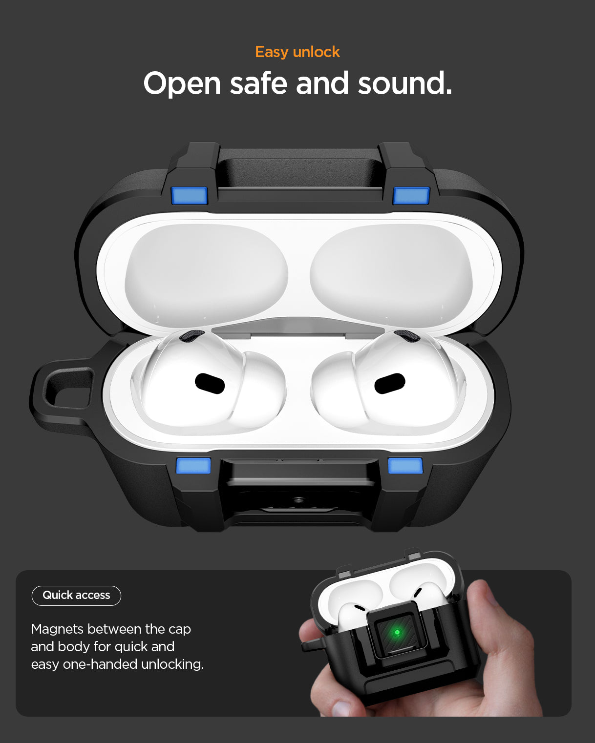 حافظة سبجن لوك فيت لهواتف AirPods Pro 3 (2025)