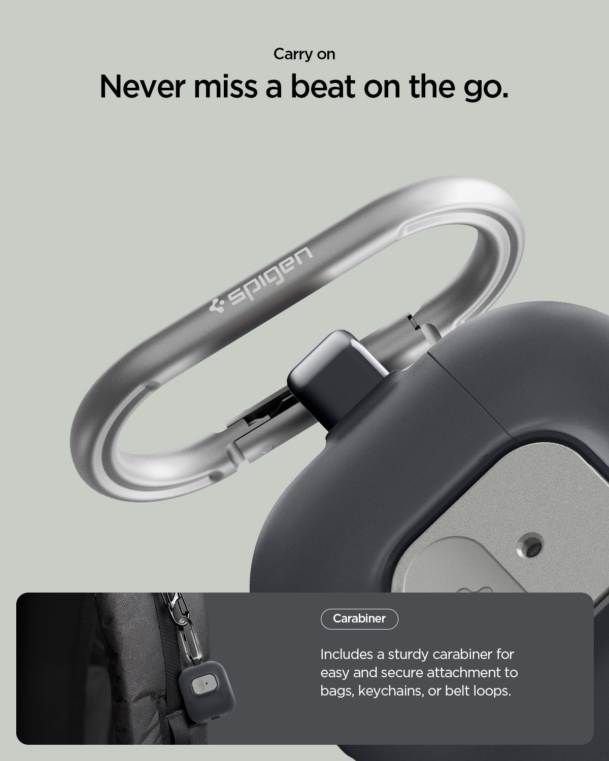 Spigen Nano Pop Case for AirPods Pro 3 (2025) - Black Sesame