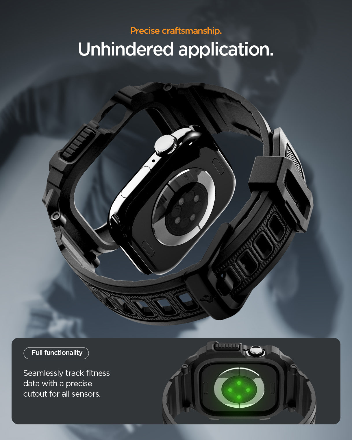 Spigen Rugged Armor Pro 2 Case + Band for Apple Watch Series 11 / 10 46mm